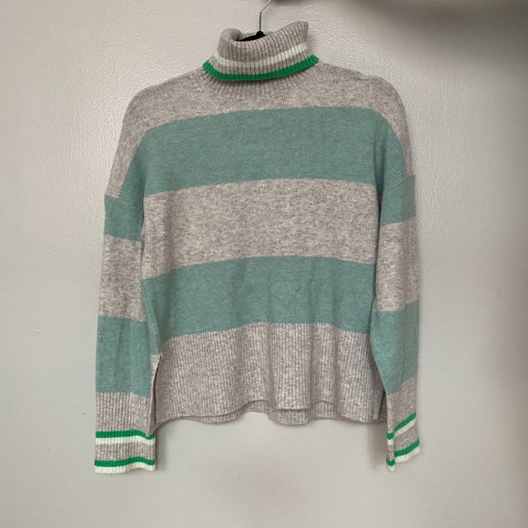 J. Crew Striped Turtleneck in Supersoft Yarn NWOT - Picture 5 of 5
